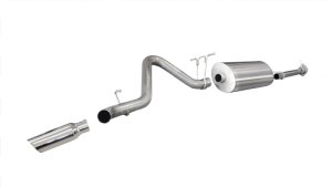 Chevrolet Silverado Performance Exhaust - Single Side Exit - CORSA Performance - Sport Cat-Back - Polished - `11-`12